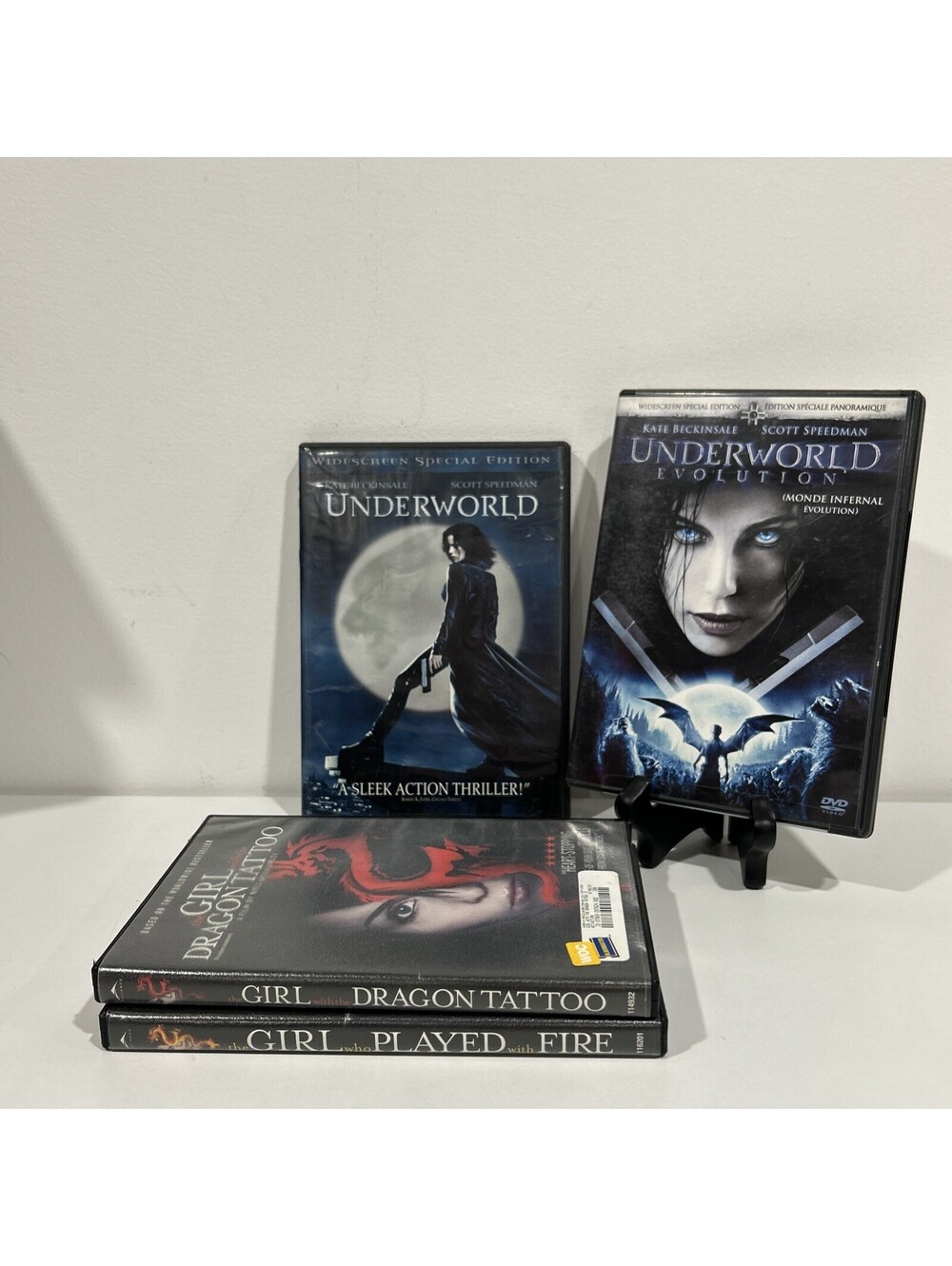 Dark Action Thriller DVD Lot 4 Underworld Dragon Tattoo Supernatural Crime